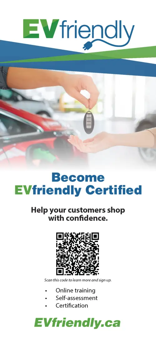 Become EVfriendly Auto Dealer ad